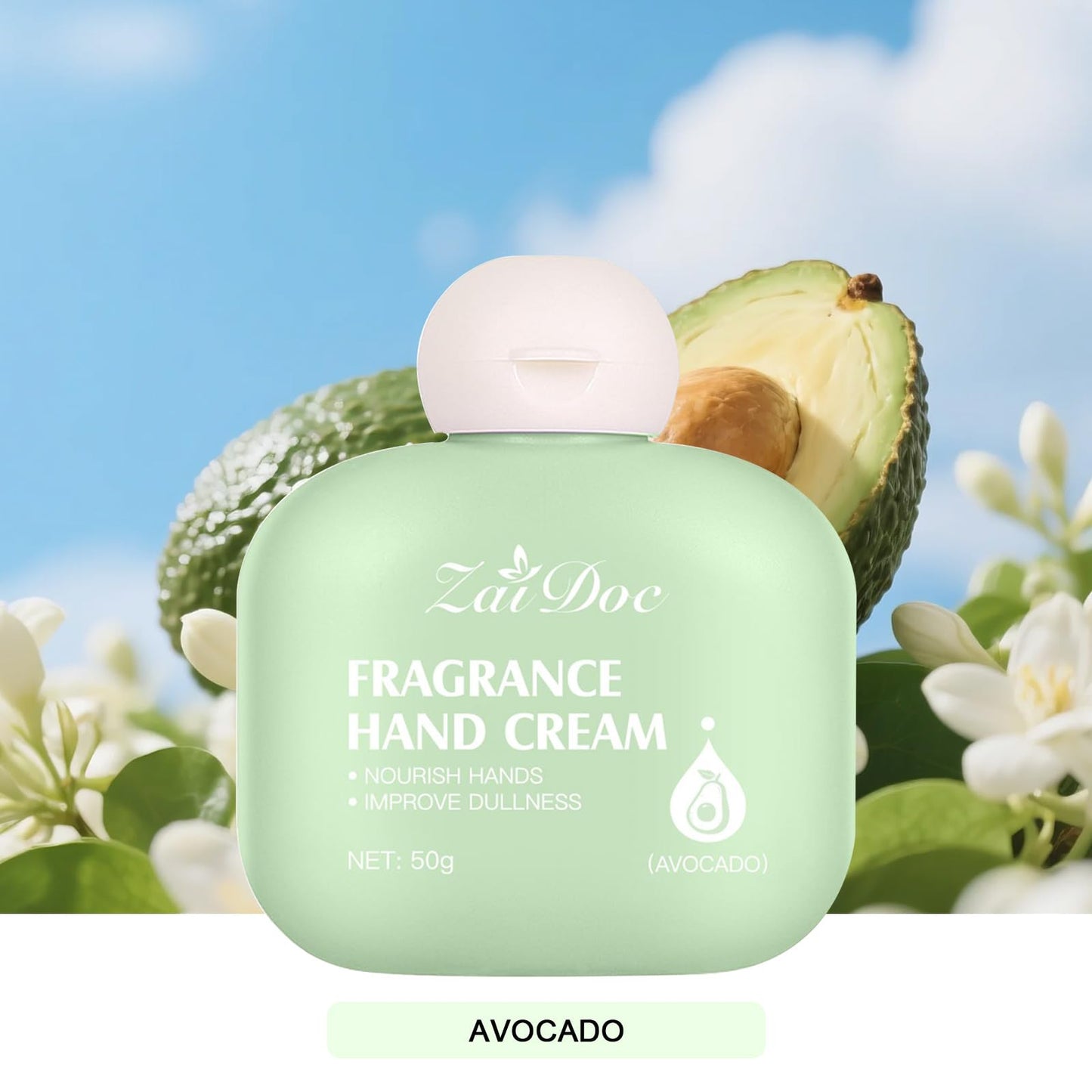 ZAIDOC Shea Butter Hand Cream, Moisturizing and Hydrating for Tender Hand Skin, Soft, Delicate & Smooth Feel, Long-Lasting Fragrance, Paraben-Free, 1.7 oz (1 Pack, Shea Butter)