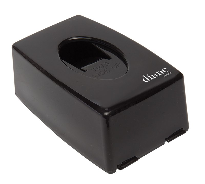 Diane Neck Strip Dispenser – Dispensing Container for Salon or Barber Shop – 5.9” x 3.6” x 2.4” – Black – DEA027