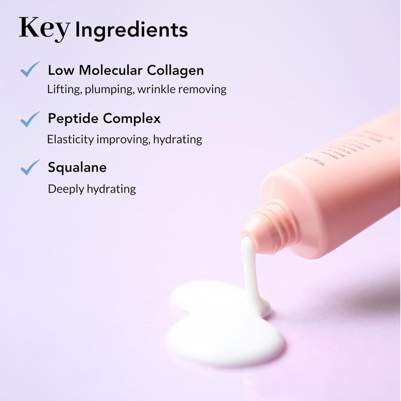 Collagen Peel Off Mask - Korean Hydrolyzed Collagen & Peptides | Travel Size 0.81 oz for Glass Skin