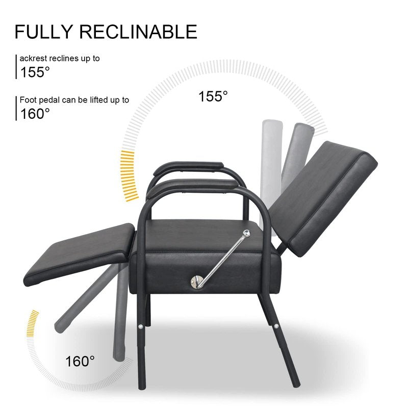 Reclining Salon Chair Barber Chair Styling Chair for Hair Stylist Salon Spa Beauty Equipment