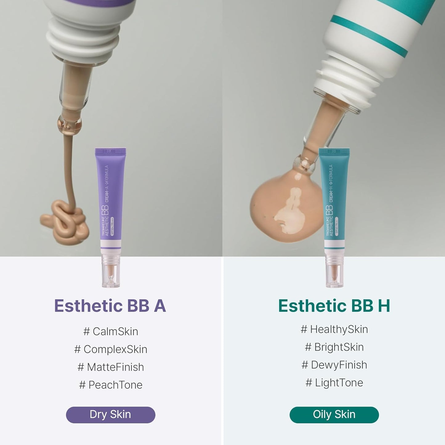 TROIAREUKE Aesthetic BB Cream A+ Formula - Lightweight Tinted Moisturizer for Oily Skin | 21 Beige, SPF50+ PA+++