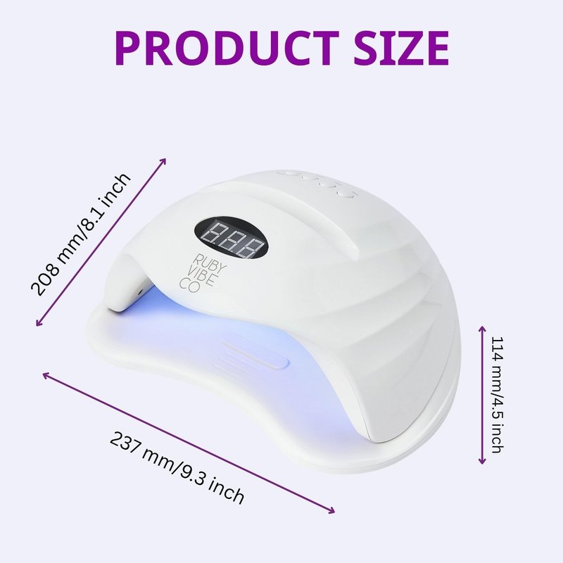 48W UV LED Nail Dryer for Gel Polish with 36 LED Beads, Phone Holder, Automatic Sensor and 4 Timer Settings for Gel Nail, Toe Nails