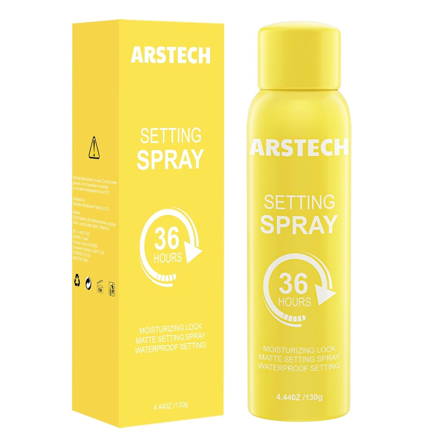 Skiennix Setting Spray - Long-Lasting Makeup Fixer with Vitamin C | Dewy Hydrating Mist, 4.44 oz