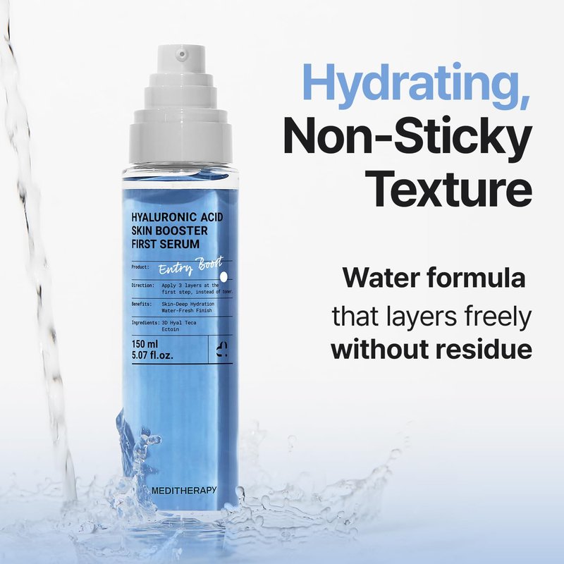 MEDITHERAPY Hyaluronic Acid Serum - Ultra Hydrating 150ml | Non-Sticky Anti-Aging Face Moisturizer for Glowing Skin