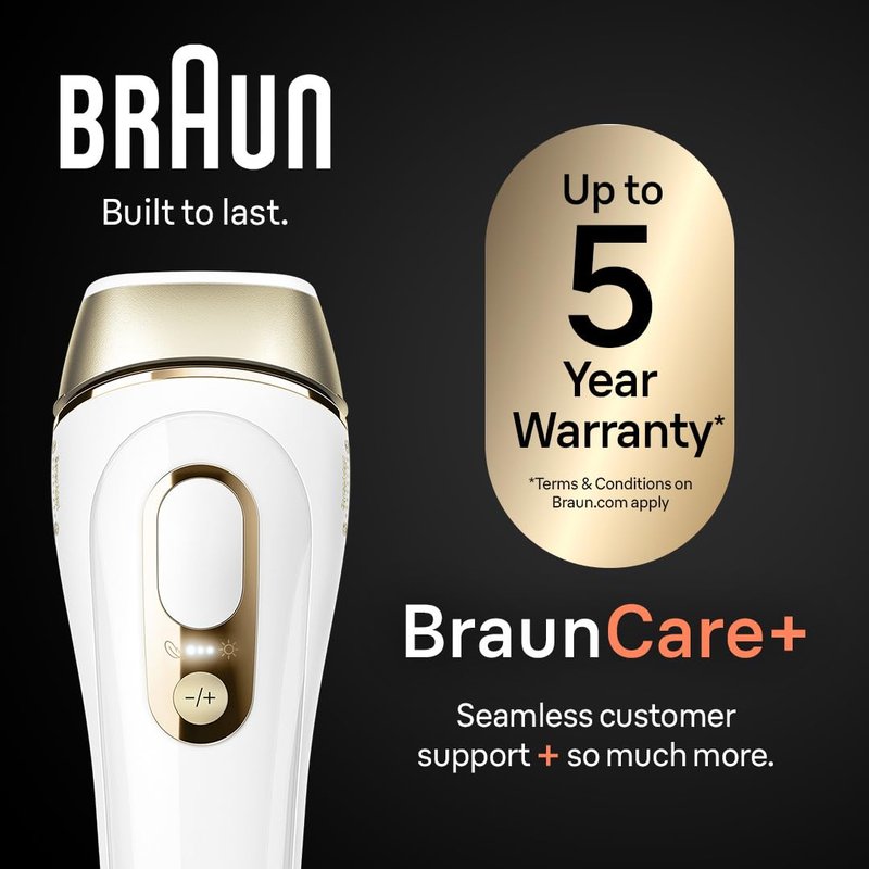 Braun Silk·Expert Pro 5 - IPL Hair Removal Device for Women & Men | At-Home Permanent Laser Reduction, 2 Heads, Pouch