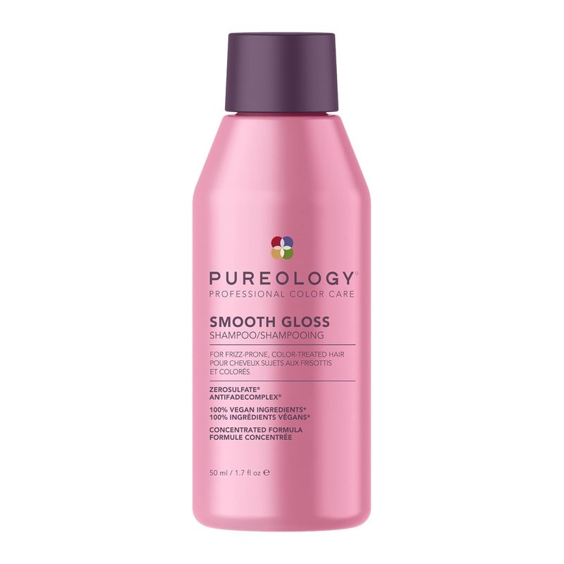 Pureology Smooth Gloss Shampoo - Sulfate-Free Frizz Control & Humidity Protection | Adds Shine for Color-Treated Hair