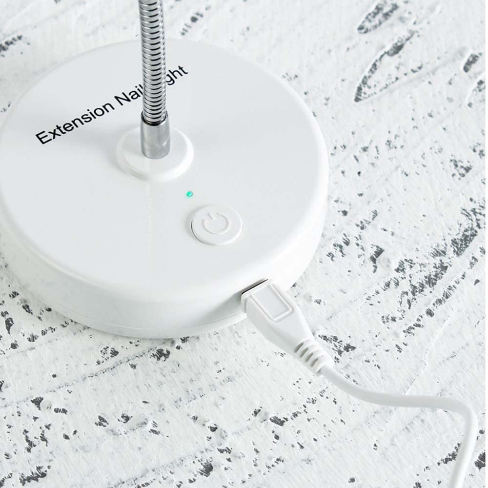 YIZHUO 3W UV/LED Nail Lamp, Flash Cure Light for Gel-X & Semi-Cured Gel Strips, Portable Rechargeable Gooseneck Design, Cordless Nail Dryer for Home Salon Use