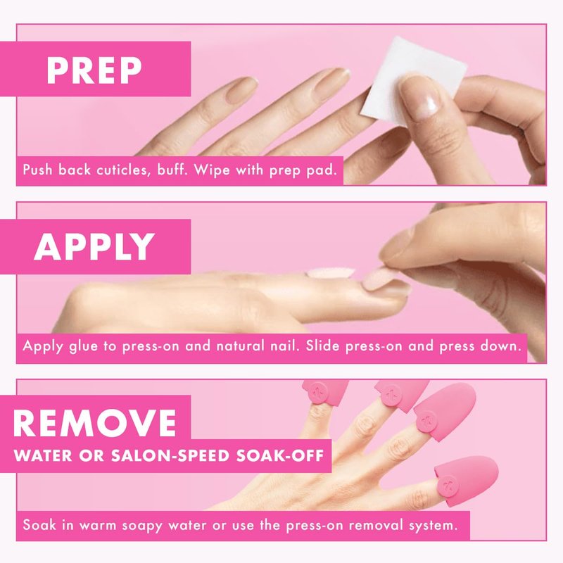 Olive & June Instant Mani Press-On Nails (Glue) | 42 Fake Nails, 21 Sizes | Non-Toxic, Long-Lasting Recycled Materials Realistic Look | Salon-Quality at Home | Medium, Oval | Obsessed Velvet