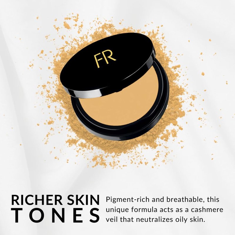 Flori Roberts Luxury Oil Blotting Pressed Powder - Long Lasting Shine Control for Flawless Complexion