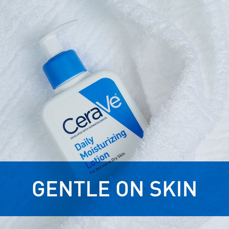 CeraVe Daily Moisturizing Lotion - Hydrating Face & Body Lotion with Hyaluronic Acid | 8 Ounce | Fragrance-Free