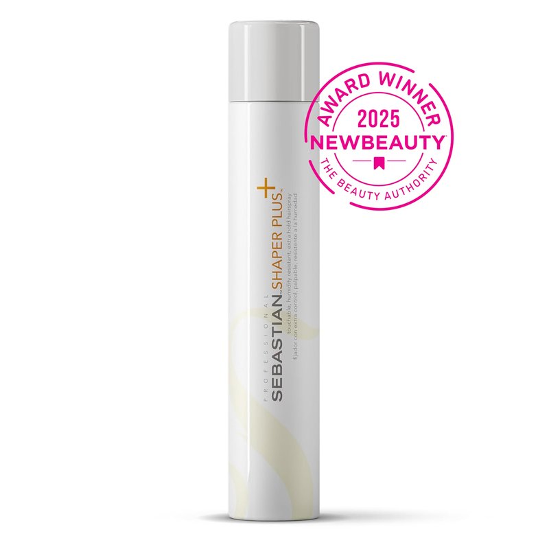 Sebastian Professional Shaper Plus Mini Hairspray, 50% VOC | Humidity Resistant, Extra Hold | Travel Size, 1.5 oz