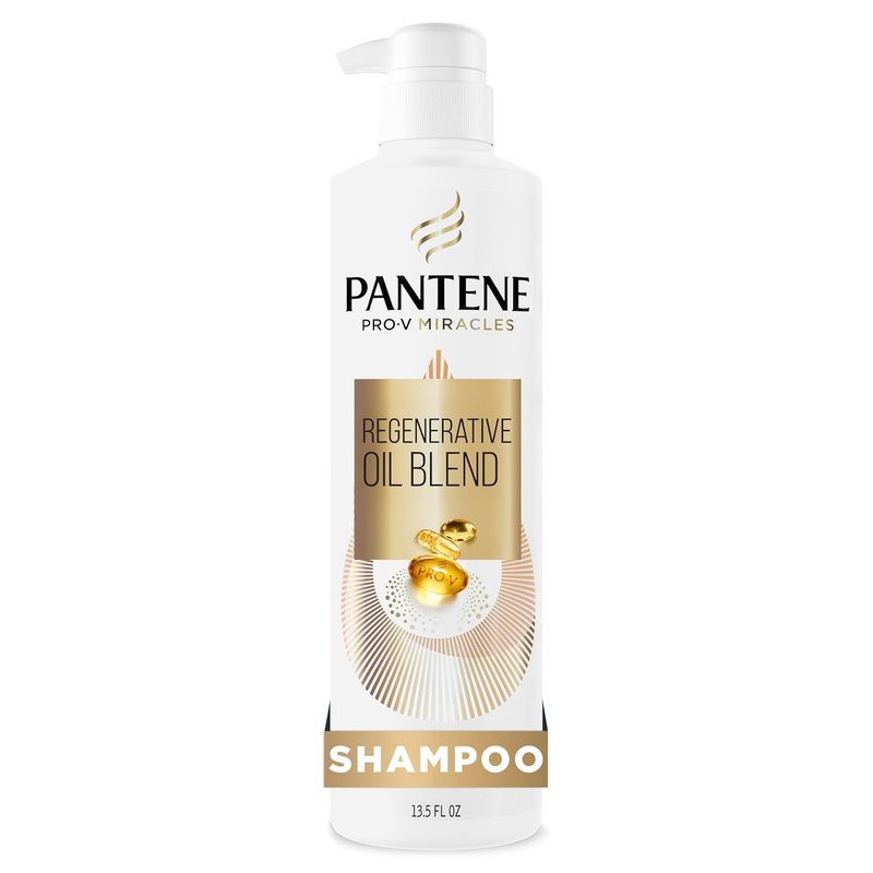 Pantene Pro-V Miracles Shampoo - Sulfate-Free Regenerative Oil Blend for Dry, Damaged Hair | 13.5 Fl Oz