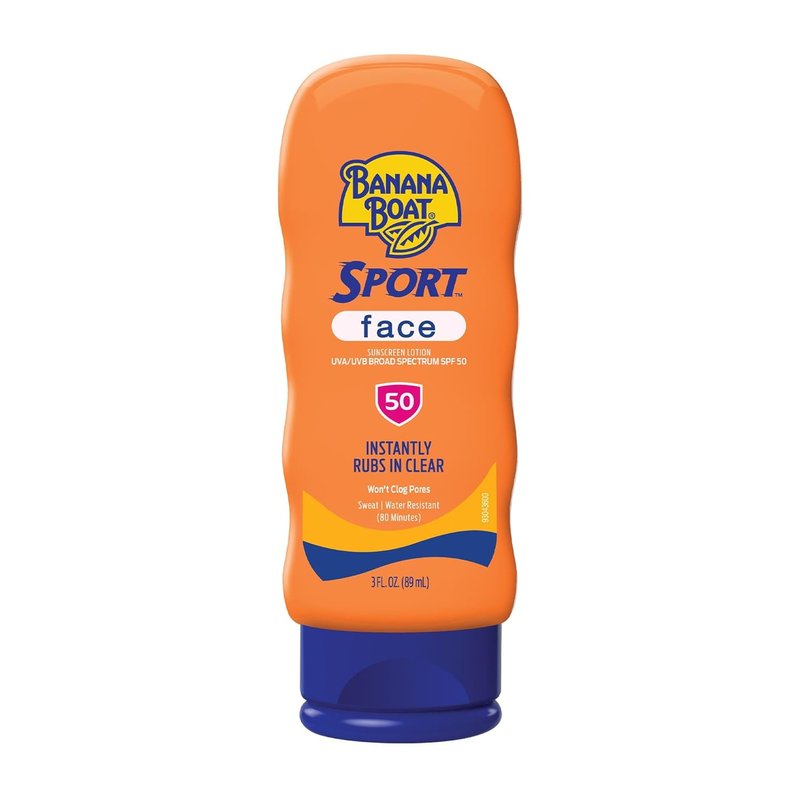 Banana Boat Sport Sunscreen SPF 50 - Travel Size 3 Fl Oz | Sunblock for Dry Skin