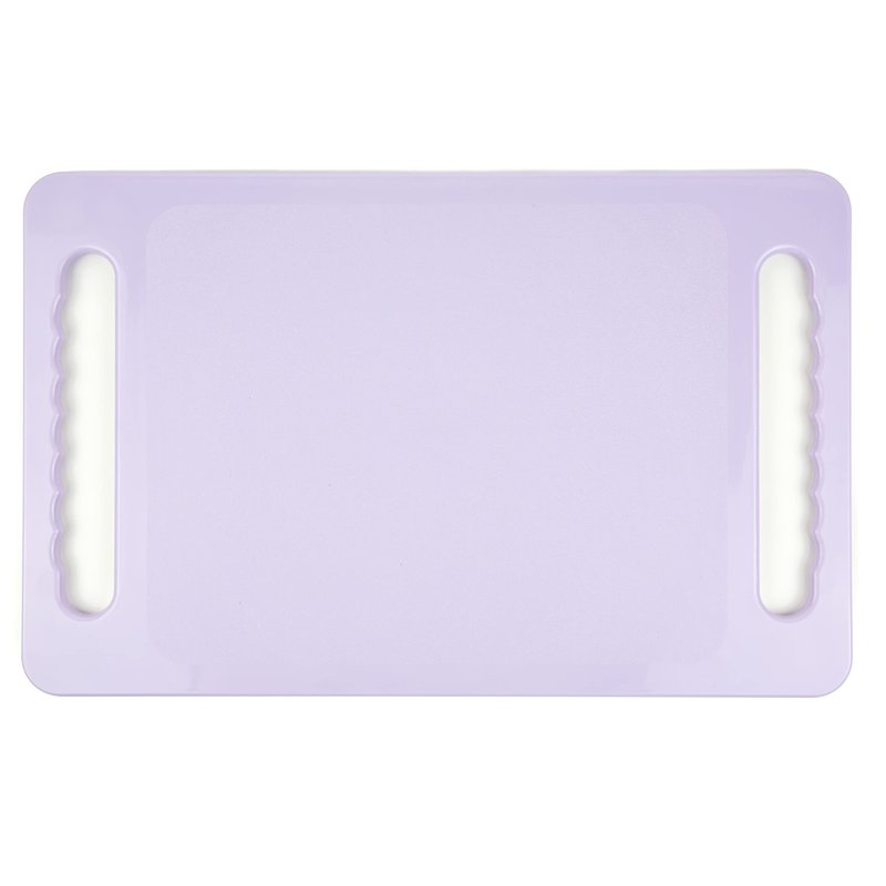 Large Hand Mirror with Double Handle - Rectangular Hand Held Mirror with Handle - Hair Salon Equipment Hairstylist and Barber Accessories (Lavender Purple)