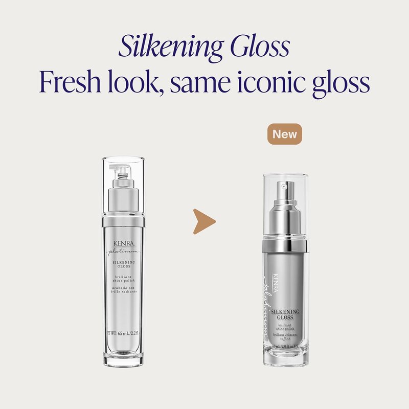 Kenra Platinum Silkening Gloss - Frizz Control & Shine Polish | Lightweight Formula for Medium to Coarse Hair