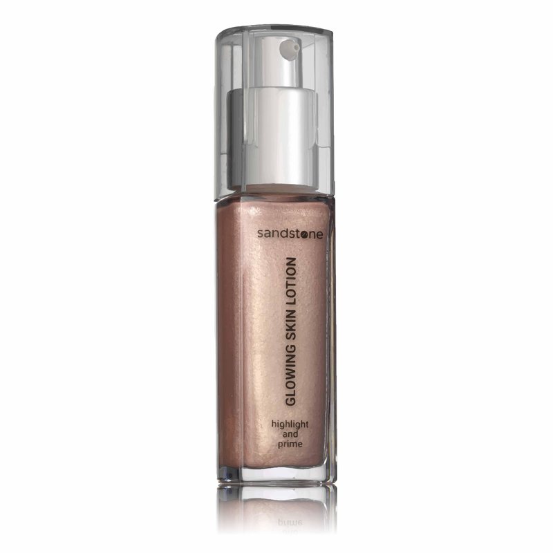 Sandstone Scandinavia Hypoallergenic Liquid Highlighter & Glow Primer – Natural Radiant Finish – Fragrance-Free, Vegan – For Sensitive Skin