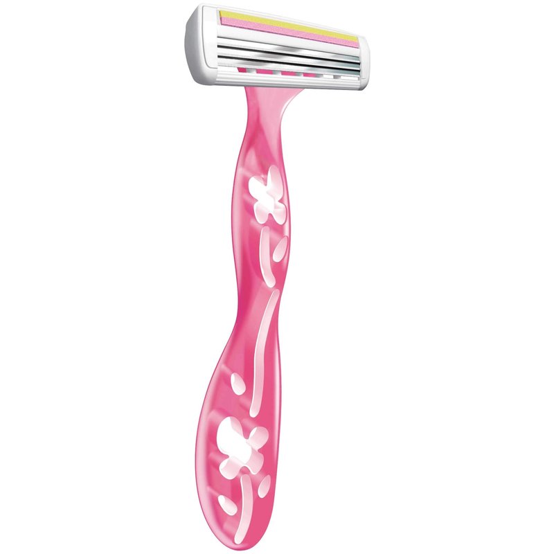 BIC Soleil Simply Smooth Women's Disposable Razors, 3 Blades With Moisture Strip For a Silky Smooth Shave, 10 Piece Razor Set