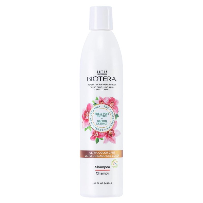 Biotera Ultra Color Care Shampoo - Prolongs Vibrant Color-Treated Hair | Vegan & Sulfate-Free | 12 oz