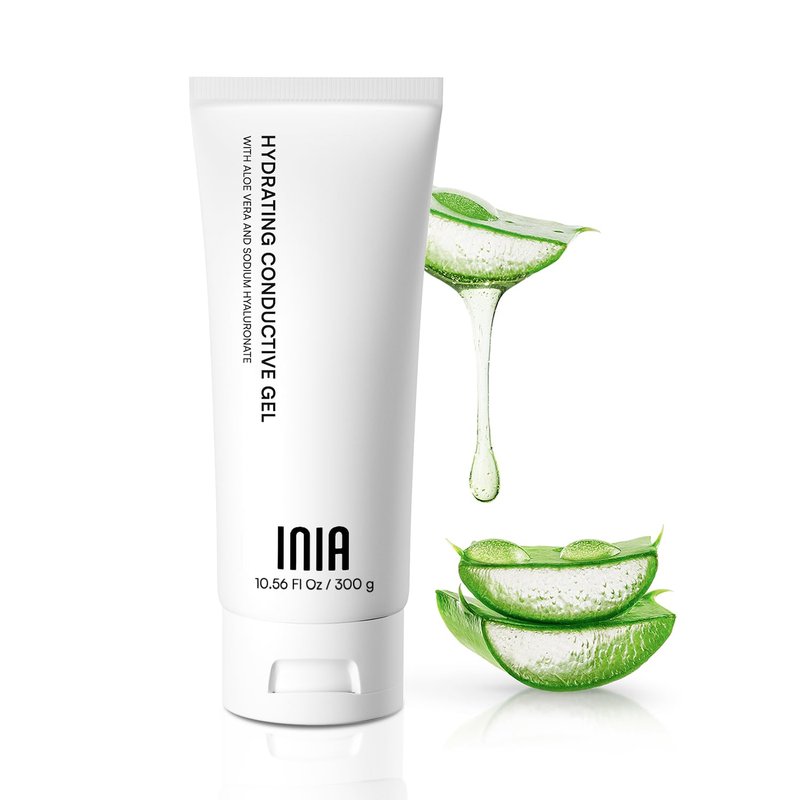Micro-Current Conductive Gel - Hydrating Primer with Hyaluronic Acid for Facial & Body Care | 10.56 Fl Oz
