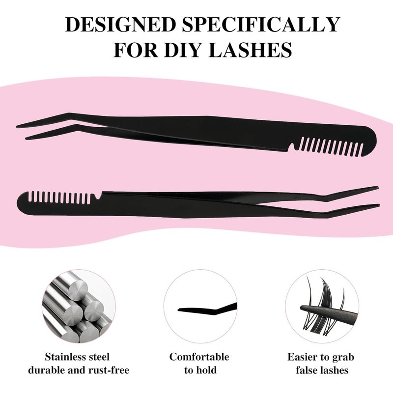 Mayhug Lash Bond & Seal - Waterproof Lash Glue Remover with Tweezers for Easy Cluster Removal