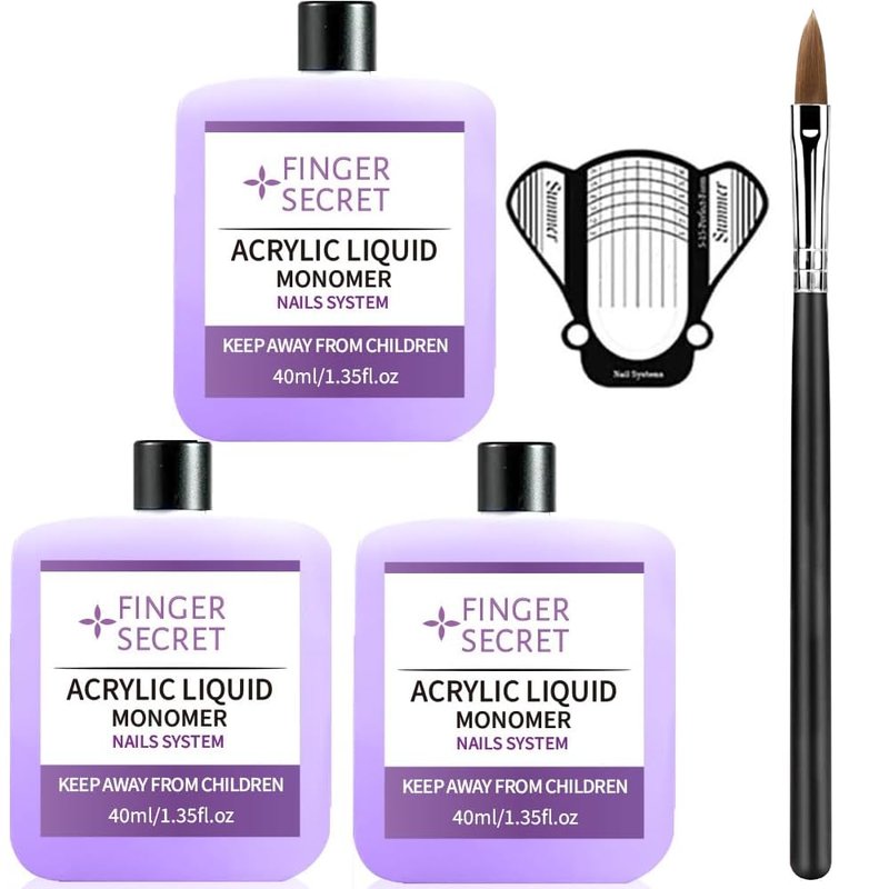Arcylic Liquid monomer 120ml for Acrylic Nail Kit, Liquid Acrylic for Nails,Monomer Acrylic Nail Liquid,Acrylic Liquid for Acrylic Powder Nails Extension for Nail Art Manicure DIY