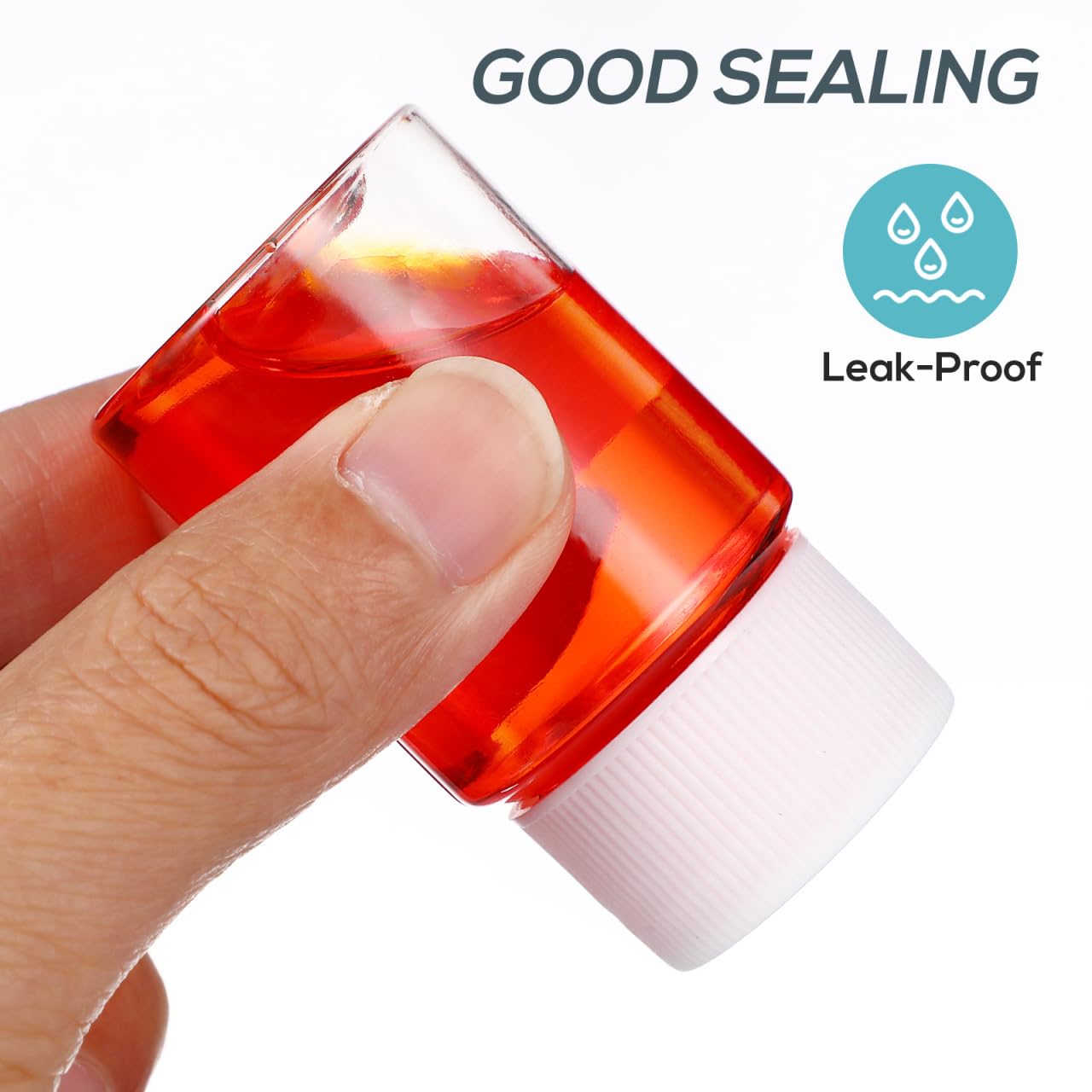 TOVINANNA 10Pcs Pill Bottles with Blank Labels - 30ml Medicine Containers with Screw Caps Name Stickers- Plastic Empty Small Pill Container Leak-Proof Clear Sample Jar for Liquid Solid Powder Medicine