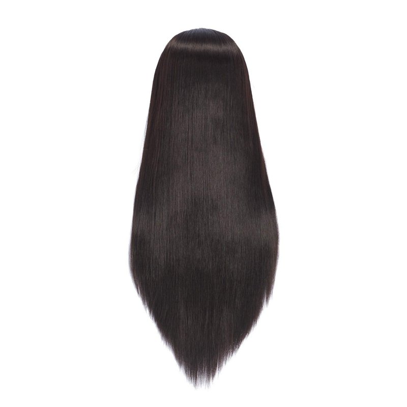 Headfix 26in-28in Long Hair Mannequin Head Stnthetic Fiber Hairdresser Practice Styling Training, Cosmetology Manikin Doll Head With Clamp Stand (6F1919LB0220)