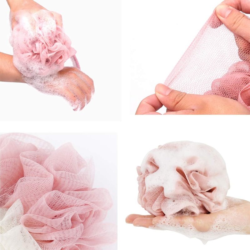 Bath Sponges, Shower Loofah for Body Exfoliation(1 pcs, Pink)