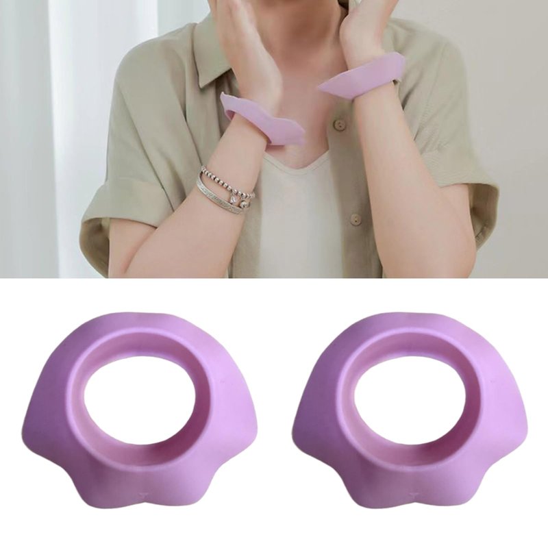 ouquckl 1 Pair Silicone Washing Face Wrist Bands, Wrist Guards To Water Spills During Face Washing (Multiple Colors)
