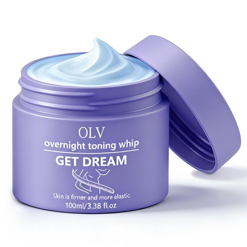 OLV Overnight Toning Whip, Body Firming Cream for Women, Anti Wrinkle Moisturizing Toning Whip, Smooth & Tight Skin Help Target The Appearance Of Loose Skin for All Skin Types (3.38 oz)