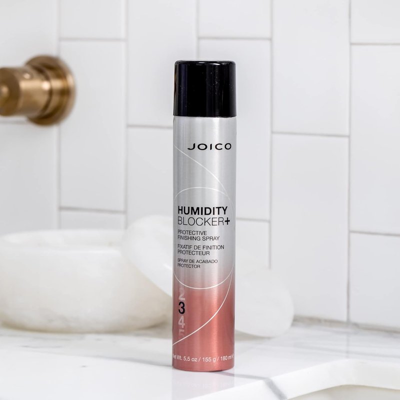 Joico Humidity Blocker+ Finishing Spray - Protect Against Heat & Humidity | Boost Shine & Reduce Frizz | Paraben Free