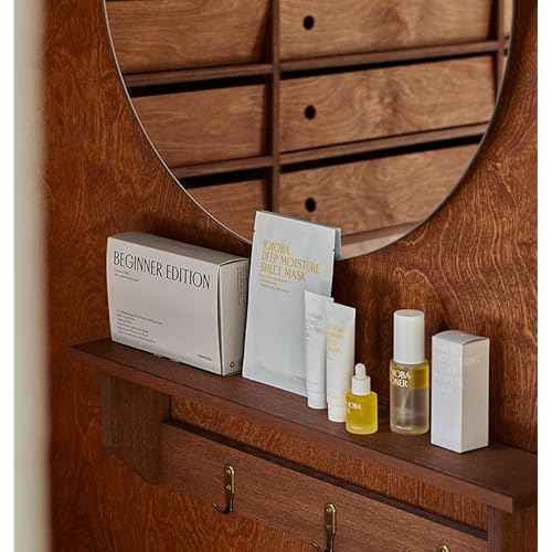 PINKWONDER Beginner Edition Skincare Set | USDA Organic Jojoba Oil | Hydrating & Soothing Routine | Travel Essentials for Women | Korean Skincare Gift