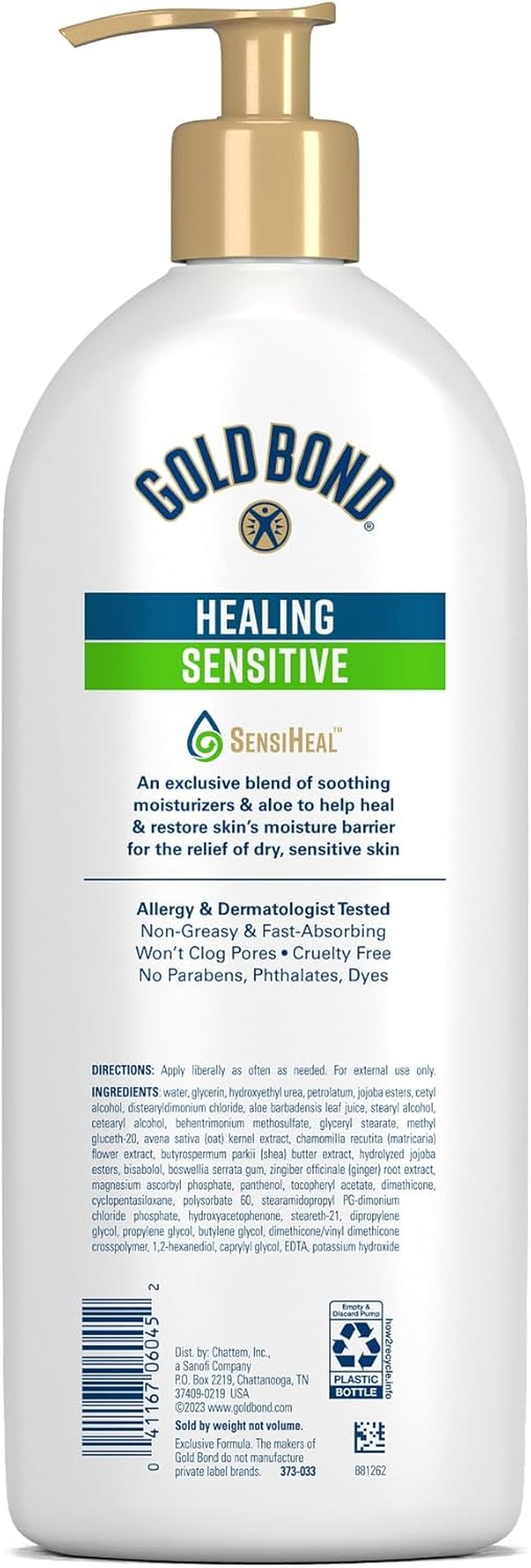 Gold Bond Healing Sensitive Daily Body & Face Lotion - Moisturizes & Soothes Dry Skin | 21 oz.