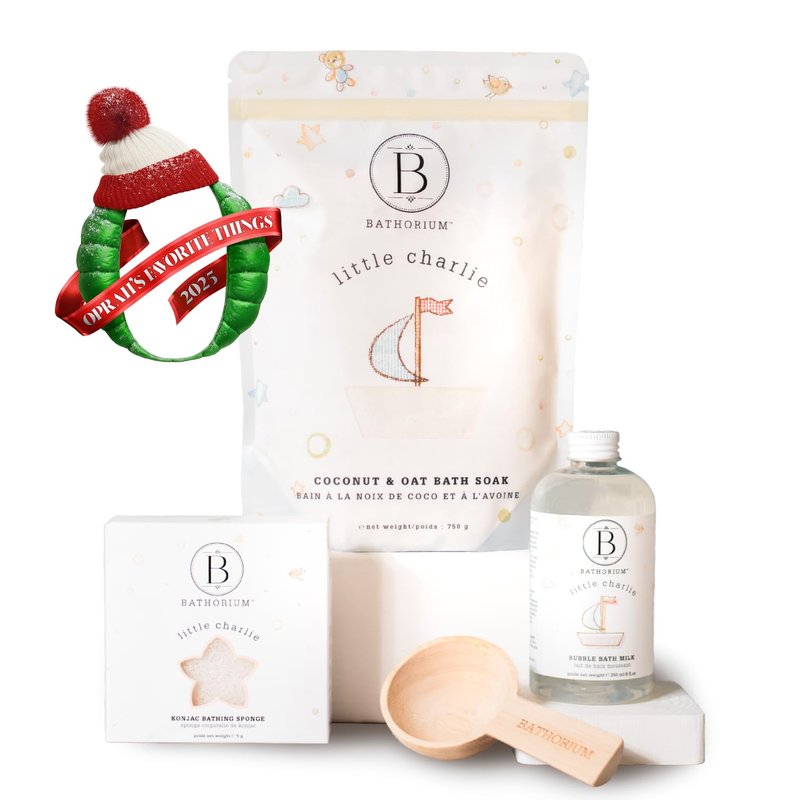 Bathorium Little Charlie Konjac Body Sponge, Gentle & Cleansing Sponge for Babies, Sensitive Skin, 100% Pure Konjac, Ideal for Daily Use, 1 Each