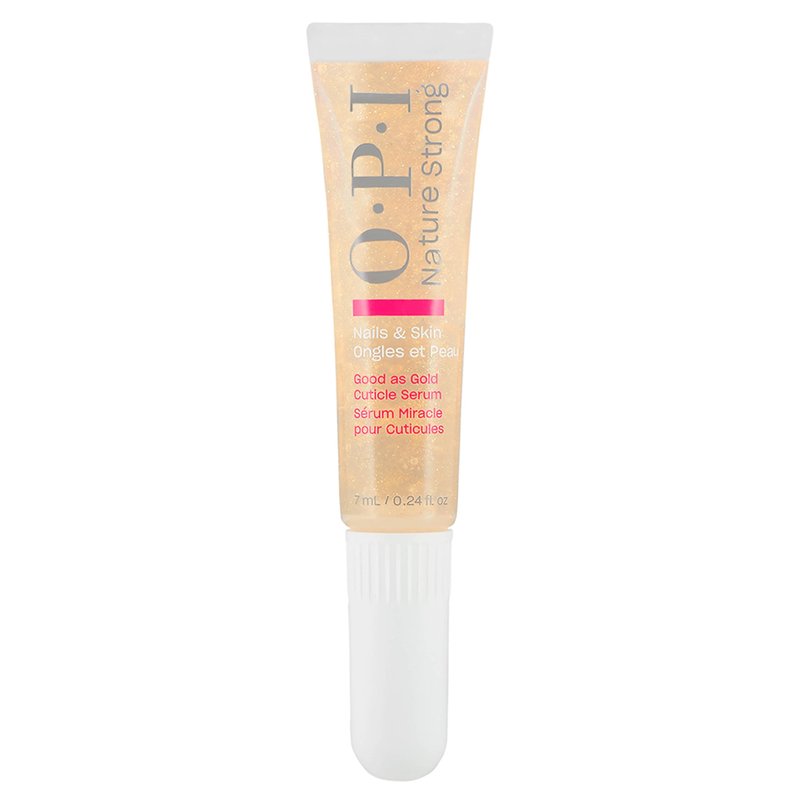 OPI Nature Strong Nails & Skin - Good as Gold Cuticle Serum | Hydrating Gel Serum to Soften & Sooth Cuticles On-The-Go | Enriched with Skin-Smoothing Emollients | 0.24 Fl Oz | 7 mL