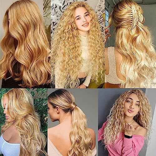 30 32 34 inch 613 Deep Wave Bundles Blonde Human Hair Bundles P27/613 Human Hair Bundle 613 and 27 Deep Wave Bundle