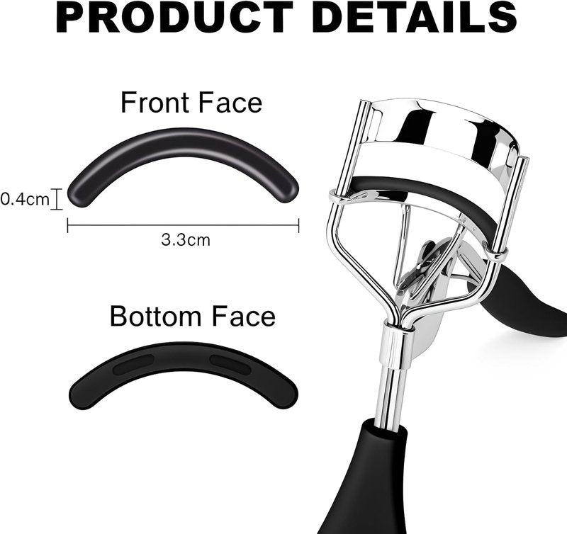 Elf | 30-Pack Eyelash Curler Refills - Silicone Rubber Pads for Perfect Curling | Black