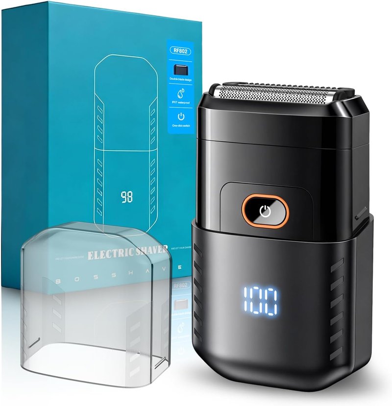 Skiennix Electric Foil Shaver - Waterproof Cordless Razor with LED Display | Dual Floating Heads, Perfect for Travel