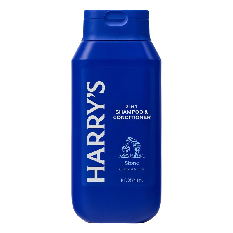 Harry's Men's 2 in 1 Shampoo and Conditioner for All Hair Types - Stone Scent - (3 Pack) 14 fl oz - No Parabens or Sulfates