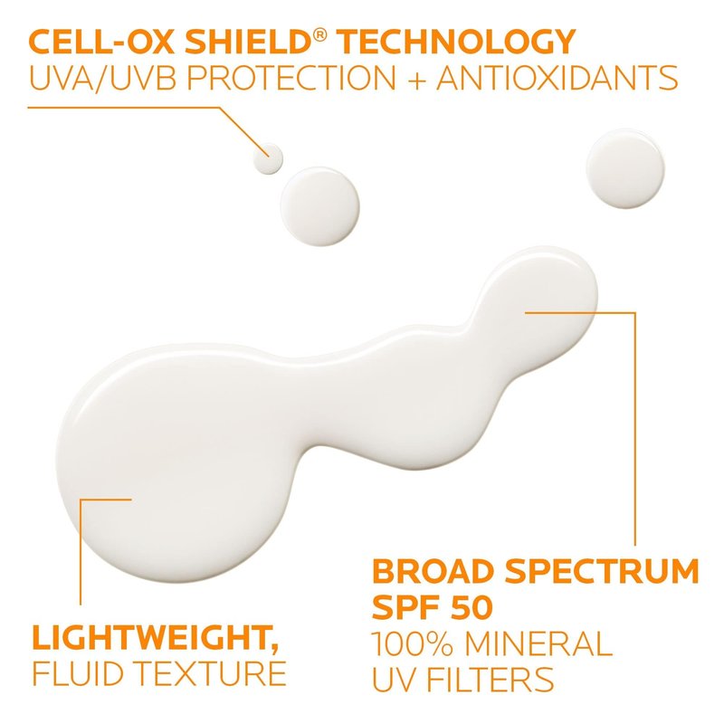 La Roche-Posay Anthelios Mineral Ultra-Light Face Sunscreen SPF 50, Zinc Oxide Sunscreen for Face, 100% Mineral Sunblock, Oil Free for Sensitive Skin, Daily Sun Protection