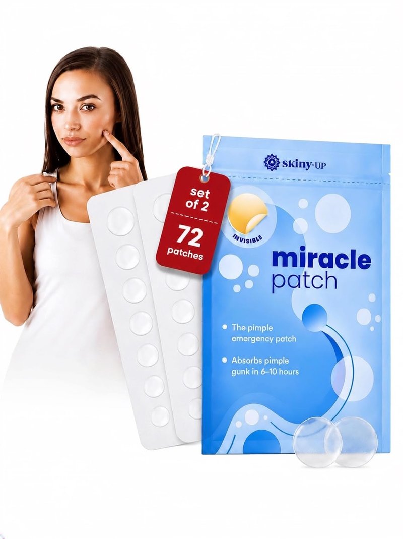 BABYLONOVA Premium Miracle Patch Hydrocolloid Acne Patches for Face, Invisible Pimple Patches for Acne Spot Treatment, Zit & Blemish Patches Overnight, Clear Skin Patch 72 Count