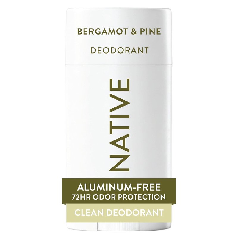 Native Deodorant - Aluminum-Free Bergamot & Pine | 72-Hour Odor Control for Men & Women - 2.65oz