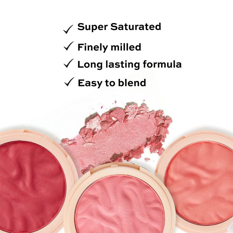 Revolution, Blusher Reloaded, Pressed Powder Face Blusher, Highly Pigmented & Long Lasting Formula, Rose Kiss, 0.26 oz