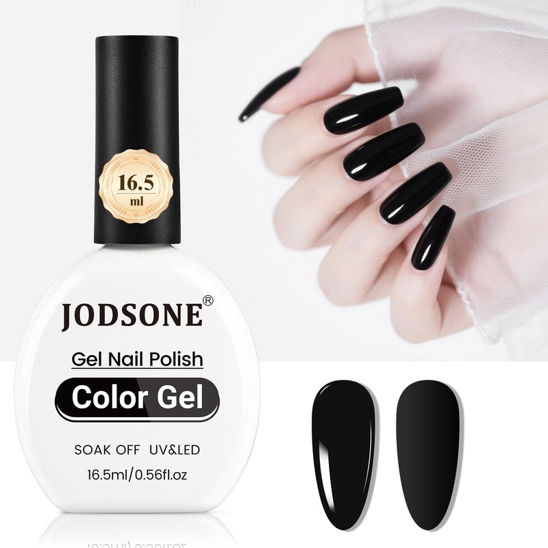 JODSONE Gel Nail Polish 16.5ml Black Art Design Manicure Salon DIY at Home Soak Off U V LED Gel Polish Nail