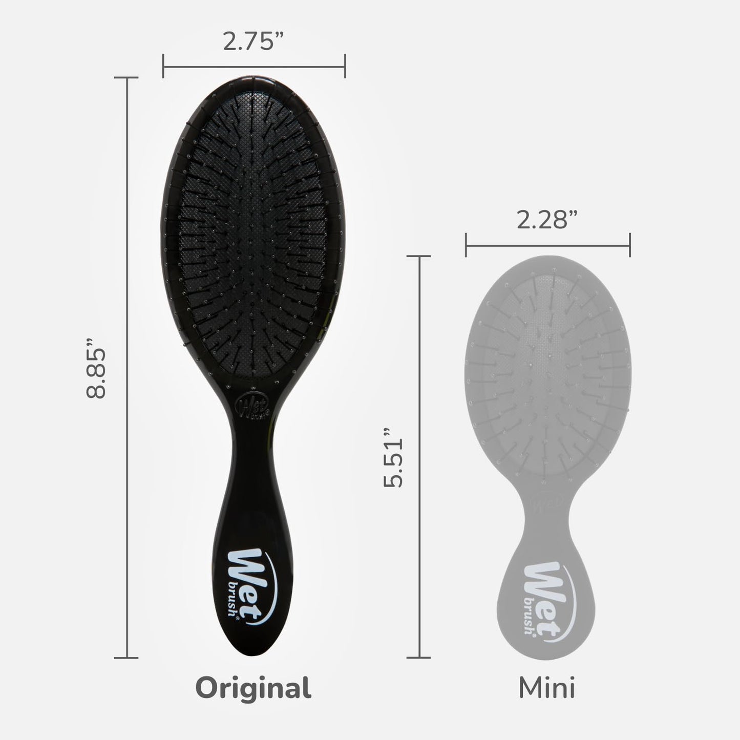 Wet Brush Original Detangling Hair Brush, Classic Black - Ultra-Soft IntelliFlex Bristles - Detangler Brush Glide Through Tangles With Ease For All- For Women, Men, Wet & Dry Hair