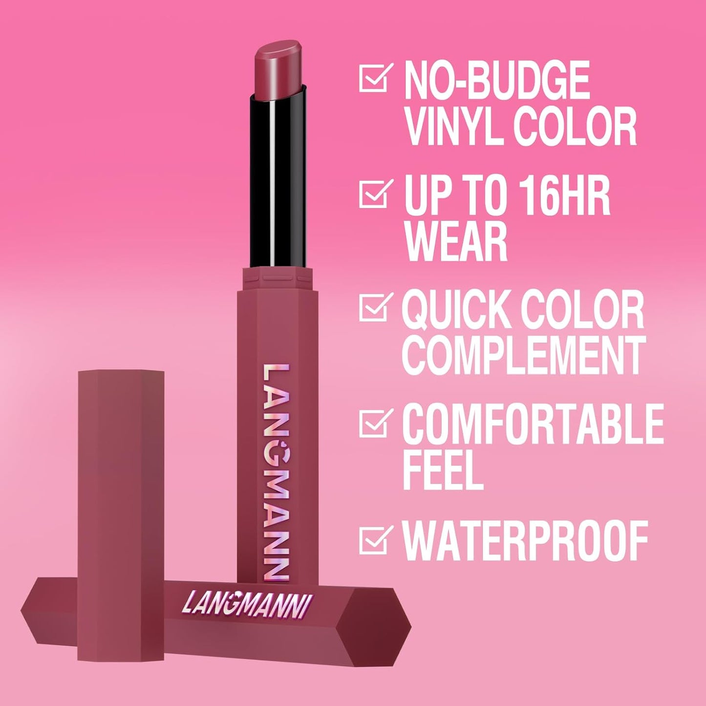 Velvet Matte Lipstick Set - 10 High Pigment Nude & Dark Shades | Long-Lasting Waterproof Lip Balm for Women
