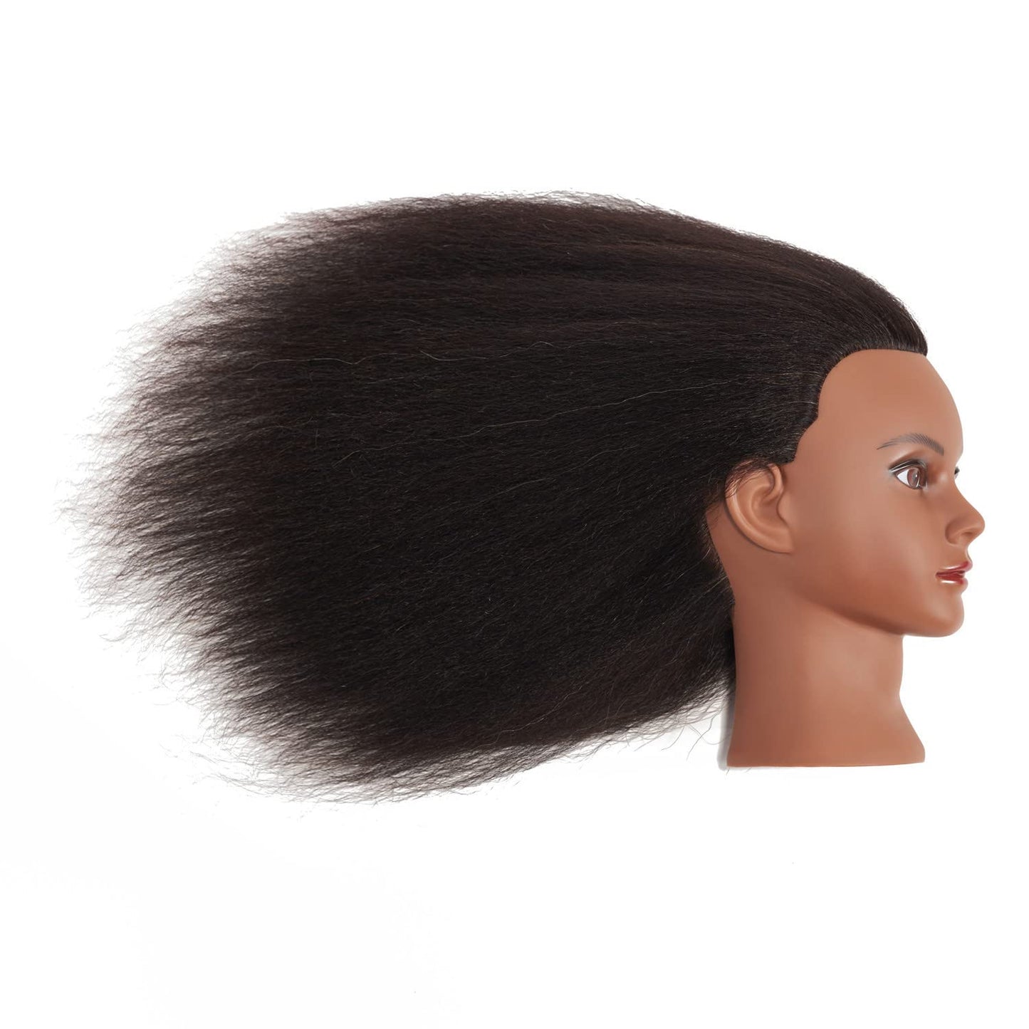 Traininghead 100% Real Hair Mannequin Head Training Head Cosmetology Doll Head Manikin Practice Head Hairdresser With Free Clamp Holder Female