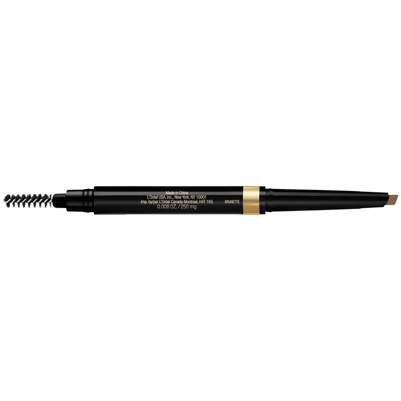 L'Oreal Paris Brow Stylist Shape & Fill Mechanical Eye Brow Makeup Pencil, Brunette, 0.008 oz.