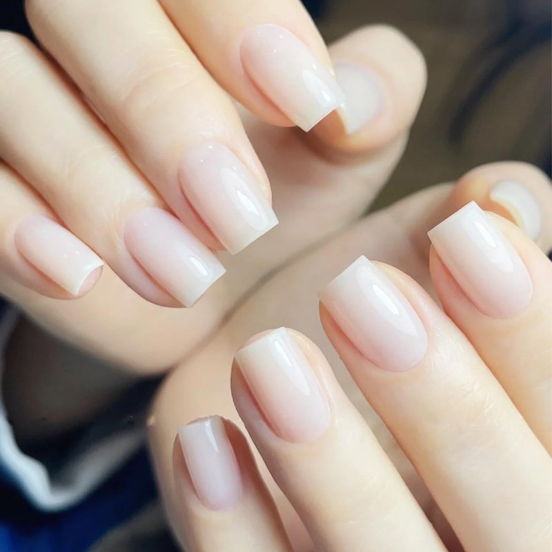 COSMOO 12ML Milky White Quick Dry Nail Polish, Jelly White Nail Lacquer for Nail Art Varnish