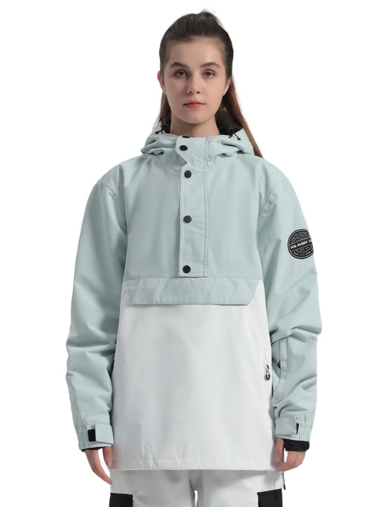 GSOU SNOW Women Ski Jacket Men Snowboard Coat Waterproof Windproof Snowboarding Jacket Insulated Warm Hooded